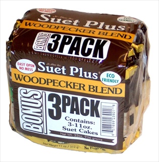 SUET PLUS 3PK WOODPECKER