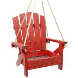 SE RED ADIRONDACK CHAIR FEEDER