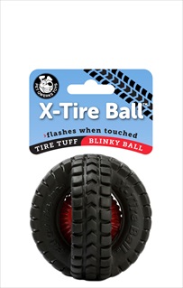PQ X-TIRE BLINKY BALL SM  3.5"