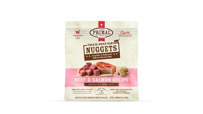 PRIMAL FD CAT NUGS BEEF/SLM 14Z
