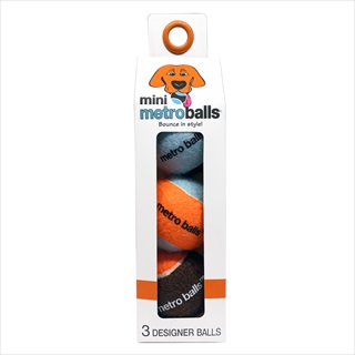 MET MINI METRO BALLS ORANGE 3PK