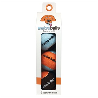 MET METRO BALLS ORANGE 3PK