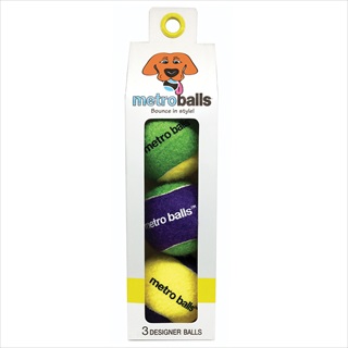 MET METRO BALLS YELLOW 3PK