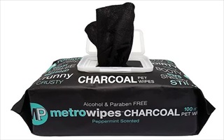 MET WIPES CHARCOAL 100CT