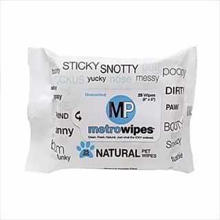 MET WIPES HYPO ALLERGENIC 25CT