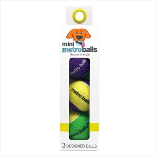 MET MINI METRO BALLS YELLOW 3PK