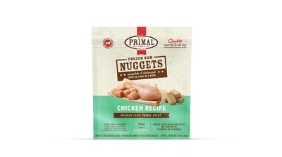 PRIMAL FRZN K9 CHICKEN NUGS 3#