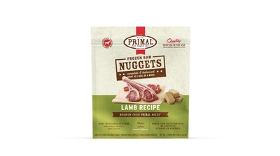 PRIMAL FRZN K9 LAMB NUGS 3#