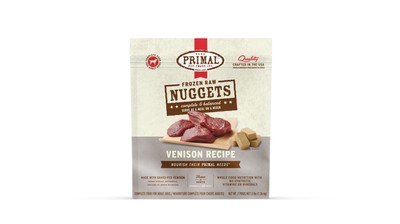 PRIMAL FRZN K9 VENISON NUGS 3#