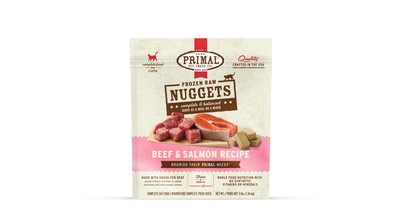 PRIMAL FRZN CAT NUGS BEEF/SLM 3#