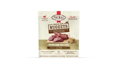 PRIMAL FRZN CAT NUGS VENISON 3#