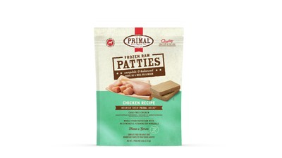 PRIMAL FRZN K9 CHICKEN PATS 6#