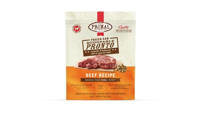 PRIMAL FRZN K9 PRONTO BEEF 4#