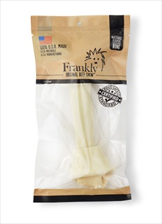 FRANKLY DOG BONE NAT LG 10-11