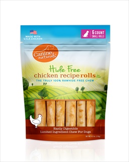 K9 NAT CHKN CHEW 2.5" ROLL 6PK