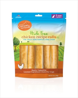 K9 NAT CHKN CHEW 7" ROLL 5PK