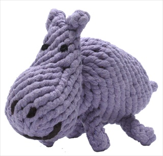 JB ROPE TOY HANK HIPPO 12"