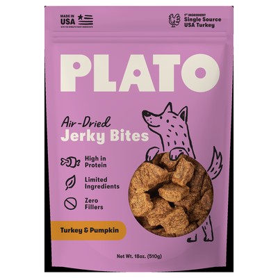 PLATO JERKY BITES TRKY/PMPKN 18Z