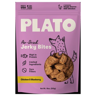 PLATO JERKY BITES CHKN/BERRY 18Z