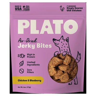 PLATO JERKY BITES CHKN/BERRY 6Z