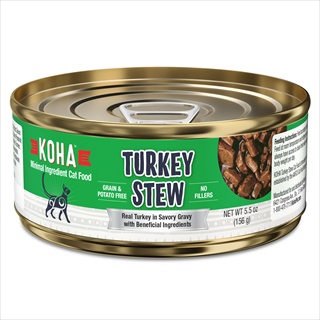 KOHA CAT CAN STEW TURKEY 5.5Z