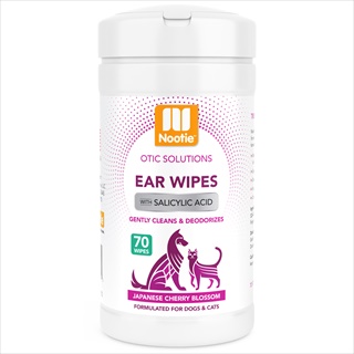 NOOTIE EAR WIPE CHERRY BLSM 70CT