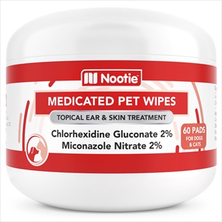 NOOTIE MED EAR/SKIN WIPES 60CT