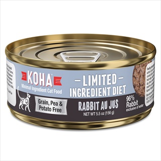 KOHA CAT CAN 95% LID RABBIT 5.5Z