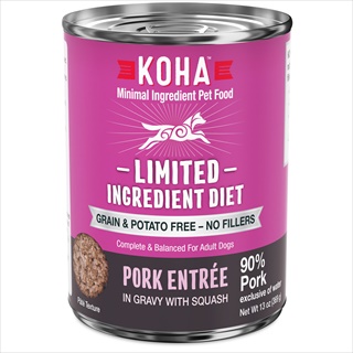 KOHA DOG CAN 90% LID PORK 13Z