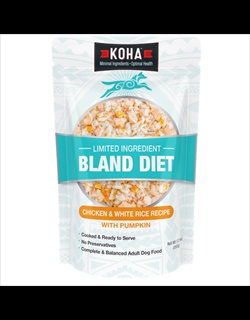 KOHA DOG PCH BLAND CH/RICE 12.5Z