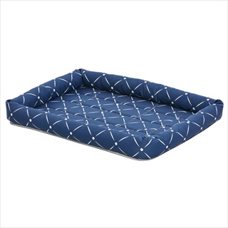 MW QT ASH BOLSTER BED 24X18 BLUE