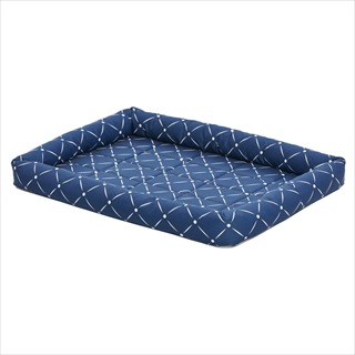 MW QT ASH BOLSTER BED 30X21 BLUE