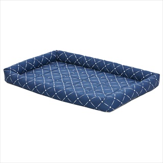 MW QT ASH BOLSTER BED 36X23 BLUE