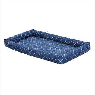 MW QT ASH BOLSTER BED 42X26 BLUE