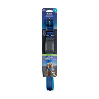 NI LED COLLAR RECHG BLUE/BLUE SM