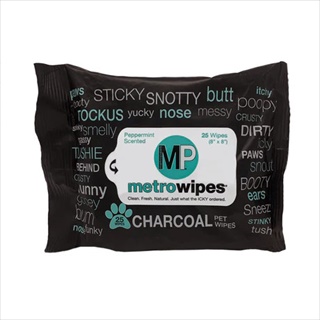 MET WIPES CHARCOAL SMPL 3PK/20CT