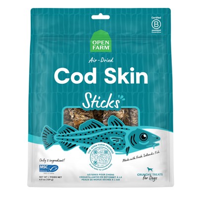 OF DOG TREAT BARS COD SKINS 4.9Z