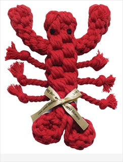 JB ROPE TOY LOUIE LOBSTER 12"