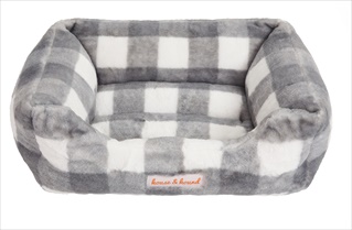 JB BED BUFFALO PLAID GREY 34X24