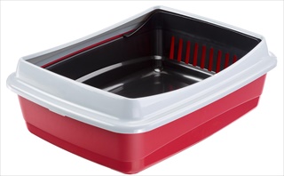 MW LITTER BOX ARIEL+SIFTING RED