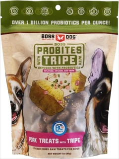 BOSS DOG TREAT BITES PORK/TRP 3Z