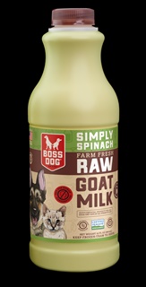 BOSS FRZN GOAT MILK SPINACH 32Z