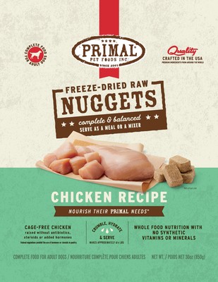 PRIMAL FD K9 NUGS CHICKEN 30Z