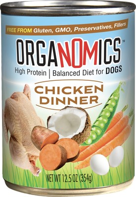 ORGANOMC DOG CAN CHICKEN 12.5Z