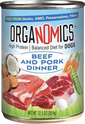 ORGANOMC DOG CAN BEEF/PORK 12.5Z