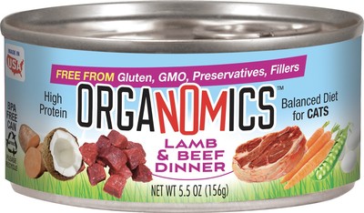ORGANOMC CAT CAN LAMB/BEEF 5.5Z