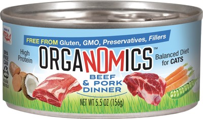 ORGANOMC CAT CAN BEEF/PORK 5.5Z