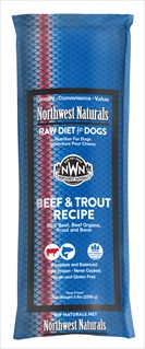 NWN FRZN DOG BEEF/TROUT CHUB 5#