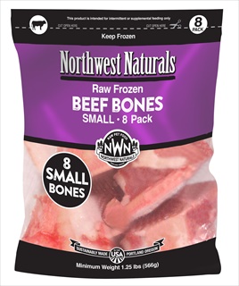 NWN FRZN BEEF BONE 1-2" SM