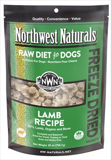 NWN DOG FD LAMB NUGGET 25Z